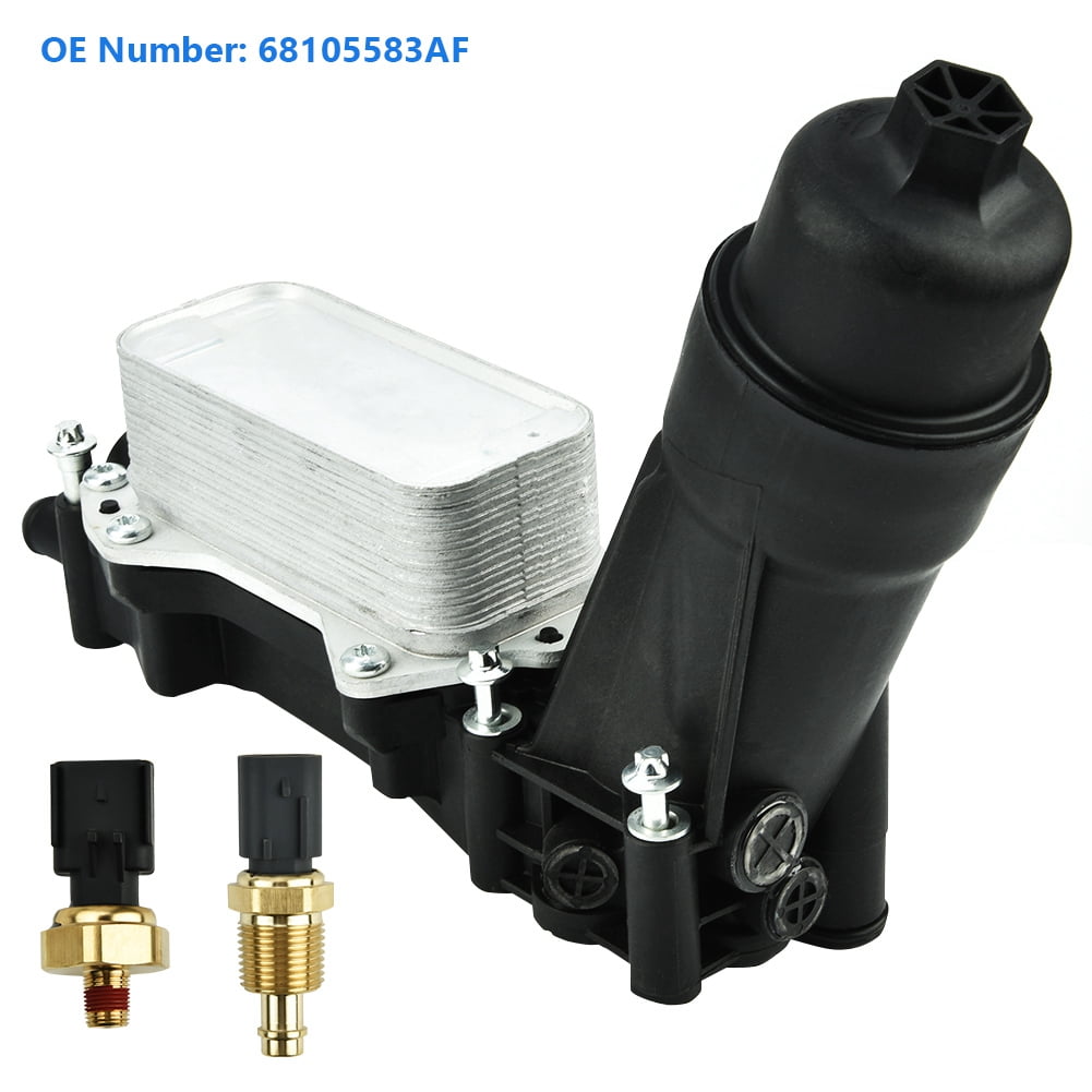 WALFRONT 68105583AF Car Engine Oil Filter Adapter for Chrysler 200