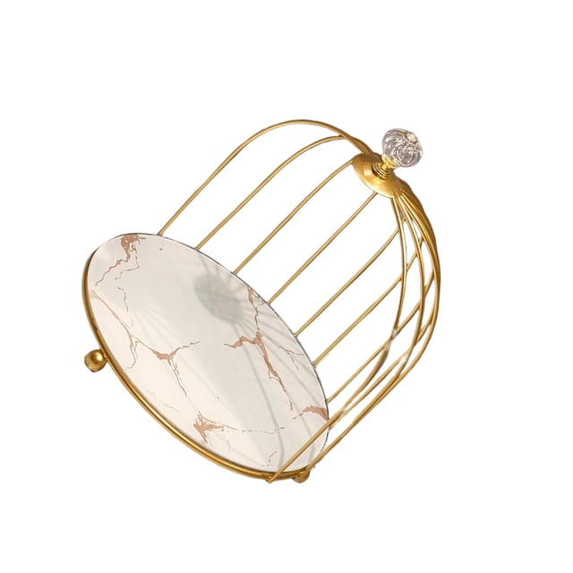 Cateissary Soporte de tocador cosmético organizador de cuidado de la piel estante de almacenamiento de lavabo estantes de soporte de moda Almacenamiento y organización del hogar Capa única blanca