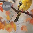 thumbnail image 6 of Sunyuer Fall Maple Leaves Bird Shower Curtain for Bathroom, Waterproof Polyester Fabric Bath Curtain 72 x 72 Inch with 12 Plastic Hooks, 6 of 8