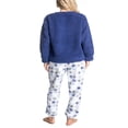 thumbnail image 4 of Ensemble de Pyjama en Peluche Sherpa pour Femmes et Plus Violet/diamant Moyen, 4 of 4