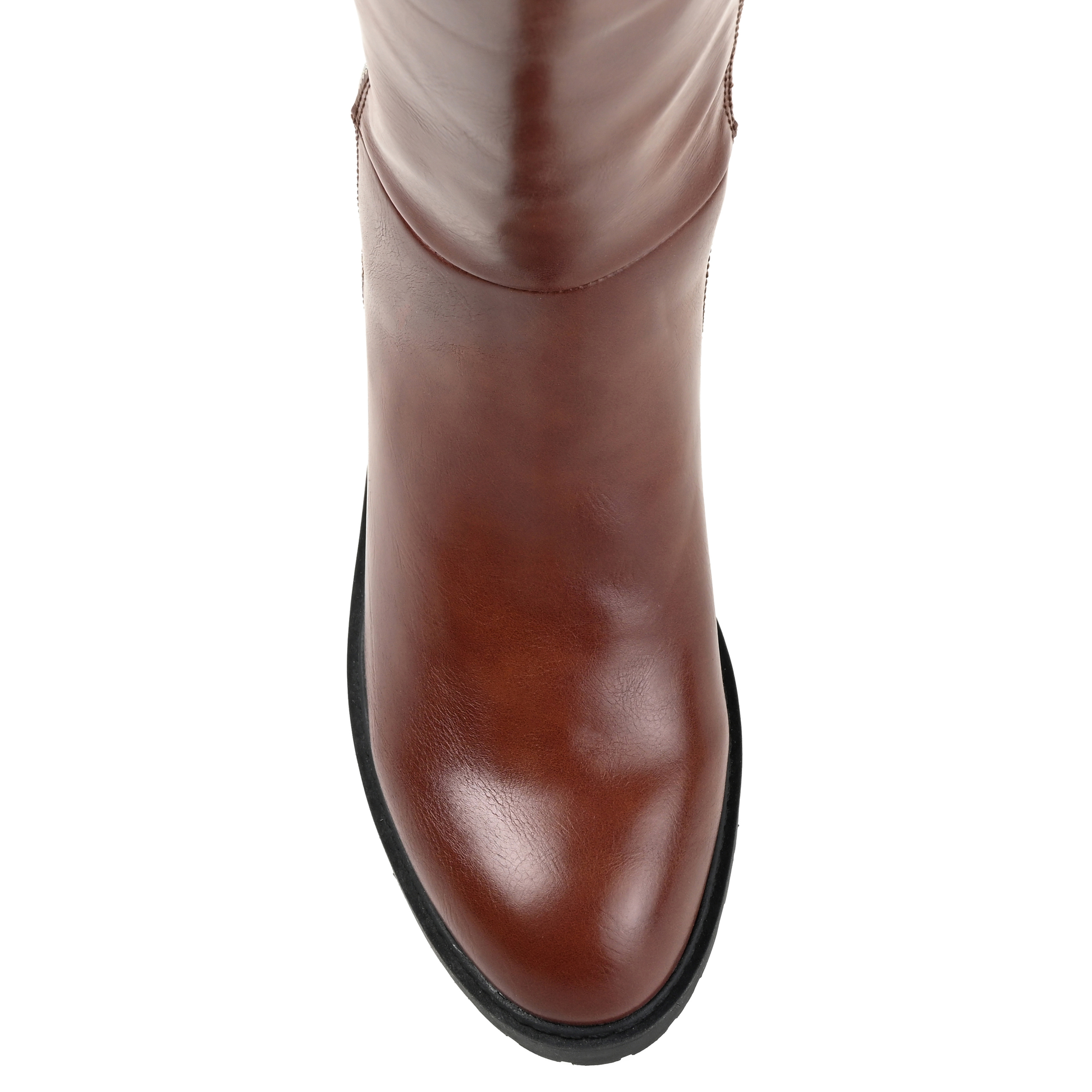 Journee Womens Morgaan Wide Calf Stacked Heel Knee High Boots