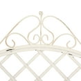 thumbnail image 6 of SAFAVIEH Abner Outdoor Patio Wrought Iron Garden Bench, Antique White, 6 of 9