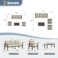 thumbnail image 5 of UDPATIO Aluminum Patio Furniture Set, Contemporary Outdoor Couch Set, Aluminum Patio Conversation Set, 5 of 9