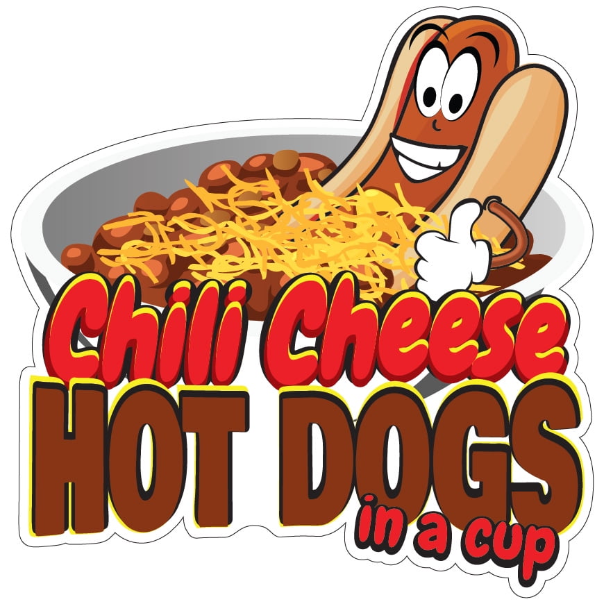 Food Truck Concession Sticker Choose Your Size Chili Cheese Hot Dogs DECAL 