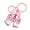Pink, variant on Pastels Acrylic Bowknot Keychain Jewelry Grade Craftsmanship Trendy Bag Decoration Gift For Teens Adults