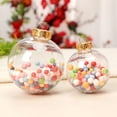 thumbnail image 4 of Adornos navideños Bola navideña transparente Bola de plástico hueca sin costuras Colgante creativo para decoración de árbol de Navidad, 4 of 5