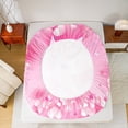 thumbnail image 6 of jejeloiu Cartoon Unicorn Queen Sheet Sets,Magic Animal Flat Sheet,Pink White Queen Fitted Sheet For Girls,Microfiber Bedroom Decorative,4-Piece, 6 of 7