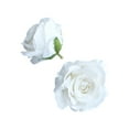 thumbnail image 2 of White Velvet Rose Head (Detail) - 6cm/2.36in Realistic Artificial Flowers Small, Fake Flowers For Vase, DIY Flower Arrangement Material & Home Decor Prop, Cloth Flower Versatile, 2 of 4