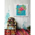 thumbnail image 2 of Awkward Styles Flamingo Tapestry Wall Hanging Blue Floral Home Decor, 2 of 2