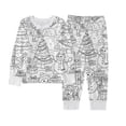 thumbnail image 1 of COM1950s Children's Diy Hand-Drawing Set, Long-Sleeve Casual Two-Piece, Elastic Waist, Printed Colors, 1 of 8