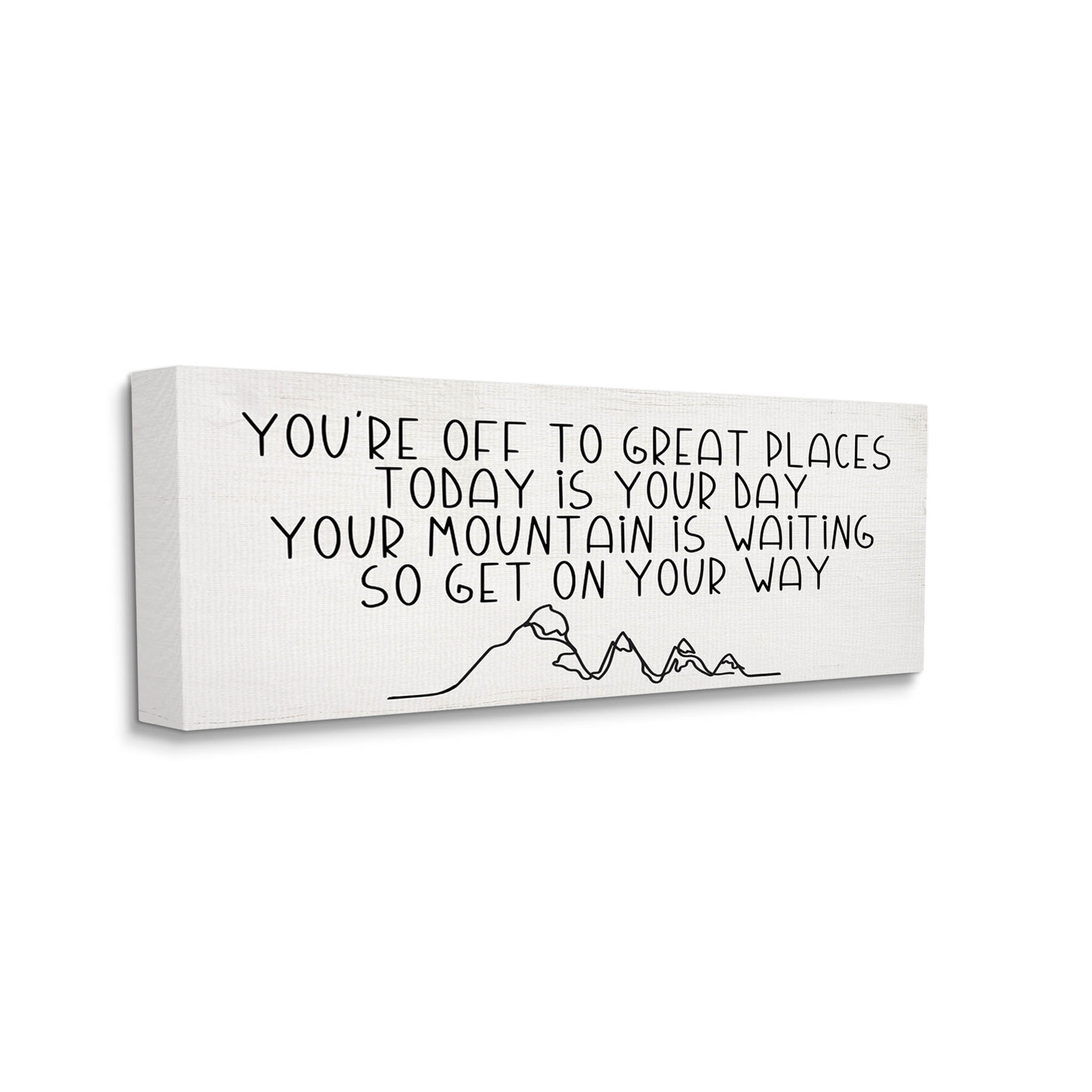 Inspirational Today Is Your Day Phrase Inspirational Graphic Art Gallery Wrapped Canvas Print Wall Art