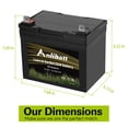 thumbnail image 6 of ANLIBATT Lawn Mower Battery AGM Group Size U1 12 Volt 350 CCA Sealed Lead Acid Battery for John Deere, Toro, Cub Cadet, and Craftsman Garden Mower Tractor Lawnmower, 6 of 6
