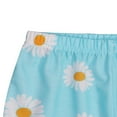 thumbnail image 4 of Toddler Baby Girl Bell Bottom Flared Pants Daisy Ruffle Pants Leggings Trousers, 4 of 6