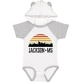 thumbnail image 3 of Inktastic Jackson Mississippi Skyline Retro Boys or Girls Baby Bodysuit, 3 of 5