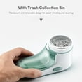 thumbnail image 2 of Portable Fabric Shaver Lint Remover Sweater Defuzzer Battery Powered with Upgraded 3-Leaf Blades Large Trash Bin Pilling Trimmer for Clothes, 2 of 9