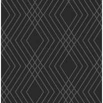 Fine Decor Shard Black Trellis Wallpaper