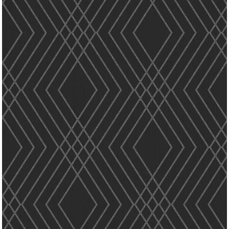 Fine Decor Shard Black Trellis Wallpaper