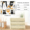 thumbnail image 3 of 6 Packs Funny Scandinavian Cats Kitchen Dish Towels Soft Absorbent Dish Cloths 11"x11", 3 of 9