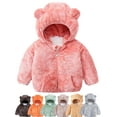 thumbnail image 4 of 1-6Y Girls Boys Cute Bear Ears Hoodies Jacket Little Child Winter Warm Snowsuit, 4 of 4