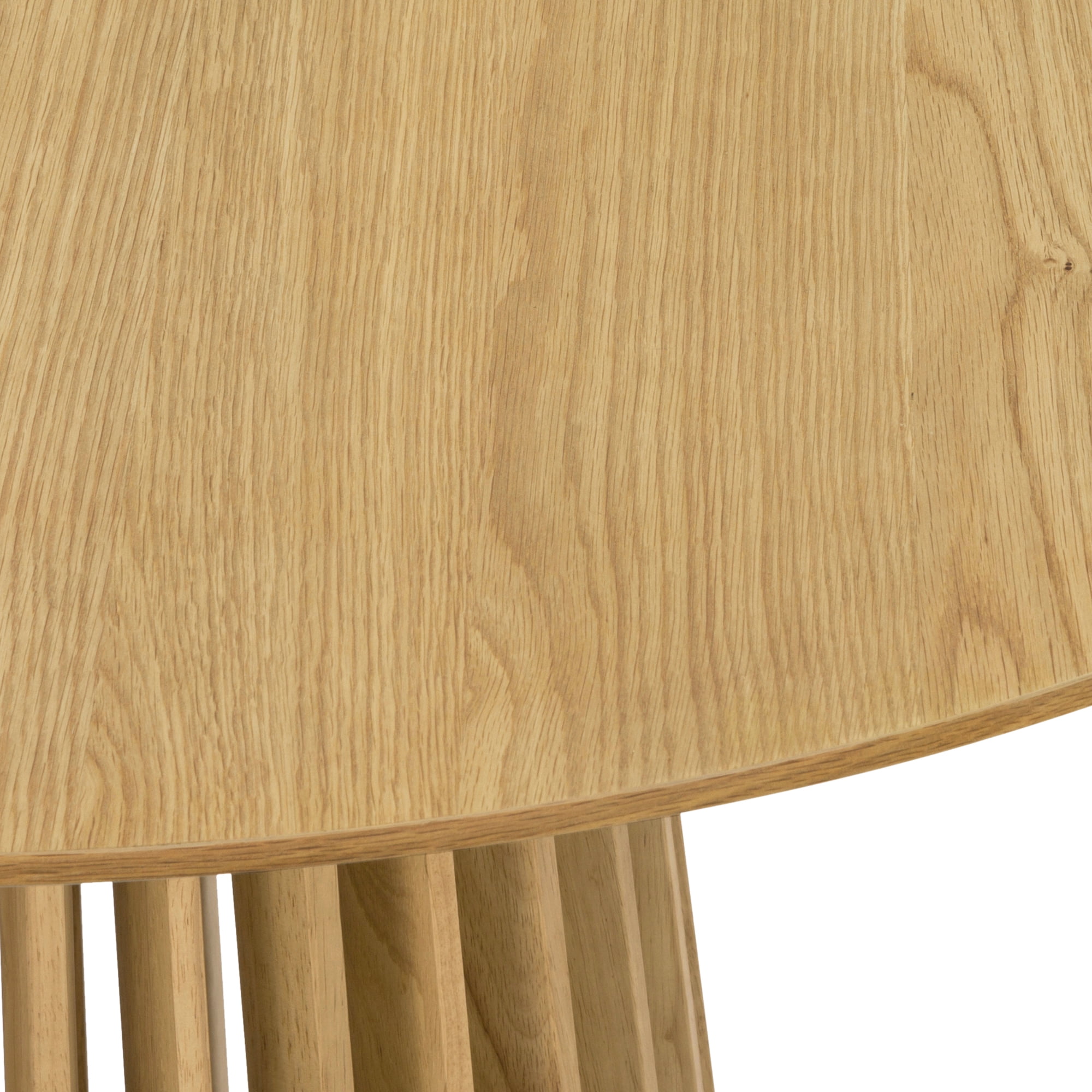 Pasadena 47" Wood Round Dining Table in Natural Oak Finish
