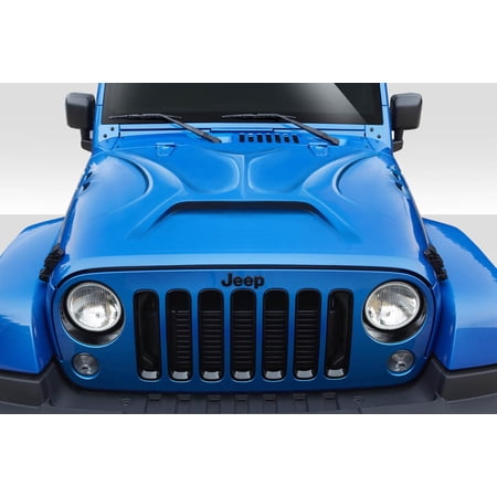 2007-2018 Jeep Wrangler Duraflex Predator Hood - 1 Piece