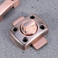thumbnail image 3 of STRANDCHIC 1Set Zinc Slide Bolt Latch Cabinets Safety Lock Dark Red Color Rectangular Style For Office Use, 3 of 7