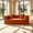 Orange, variant on Jivora 78.74" Teddy Sofa Bed, Convertible Foldable Floor Couch