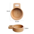 thumbnail image 2 of OULII 2Pcs Square Soup And Sandwich Plate Beech Wood For Kitchen Use, 2 of 8