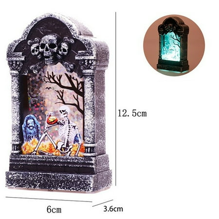 

Yedhsi Night Lights Halloween Decoration Tombstone Lamp Small Gift Haunted House Night Light