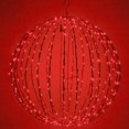 thumbnail image 1 of LED Light Ball - Indoor/Outdoor Christmas Light Balls, Light Spheres Outdoor/Sphere Light Fold Flat Metal Frame (16", Red Frame/Red Lights), 1 of 4