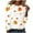 White, variant on Women's Plus Size Long Sleeve T Shirt Maple Leaf Graphic Athletic Crewneck Fall Tops Quick Dry Loose Sweatshirt (XL, Yellow)