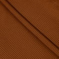 thumbnail image 7 of Giftesty Women's Solid Color Crew Neck Long Sleeve Waffle Knit Button Side Split Loose Pullover Top for Daily Wear, 7 of 7