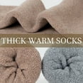 thumbnail image 2 of QWZNDZGR Womens Thick Warm Wool Socks, 5 Pack Casual Crew Cozy Thermal Winter Socks for Gifts, 2 of 5