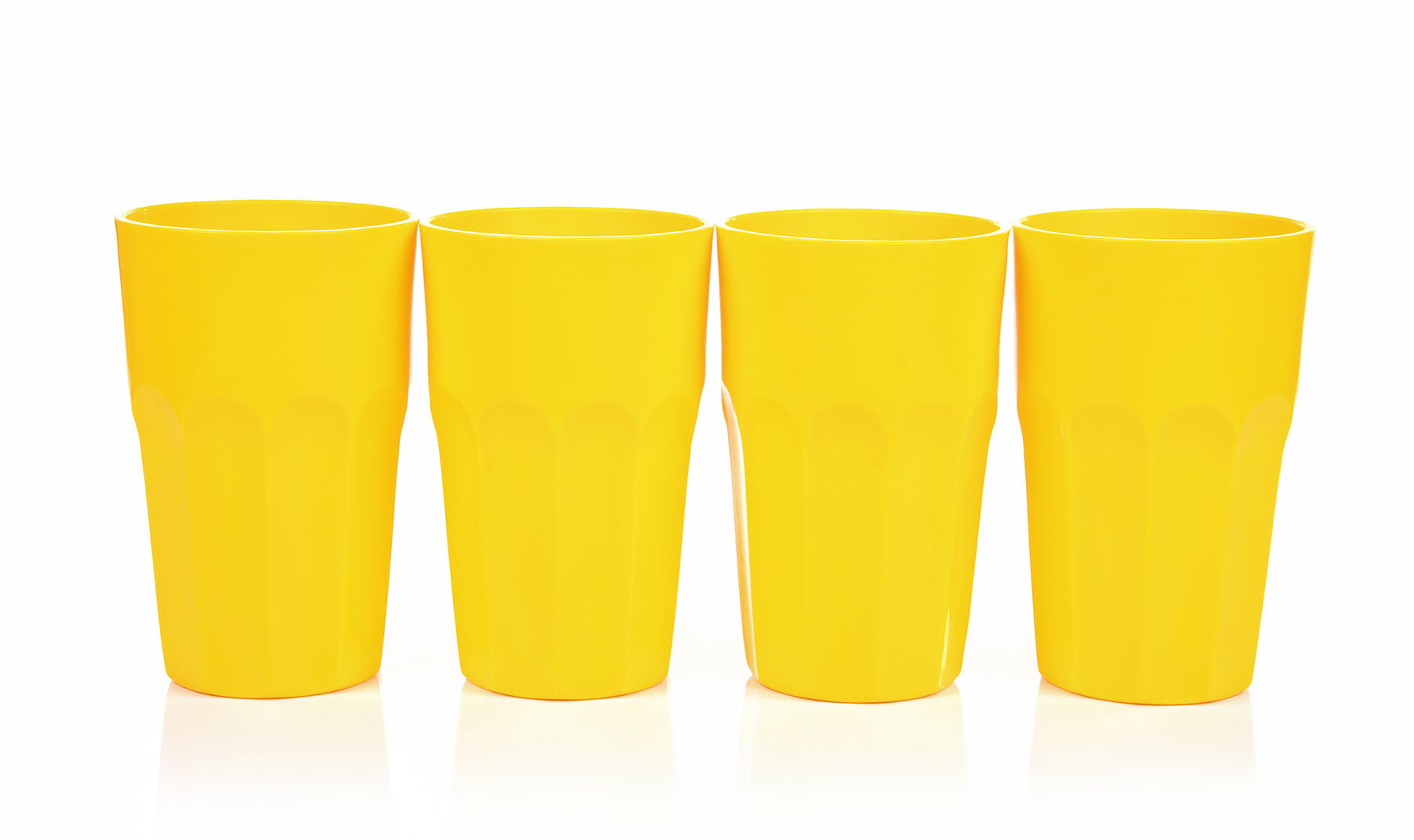 Mintra Home Unbreakable Tumblers 4 Pack (Large - 15oz, Yellow)