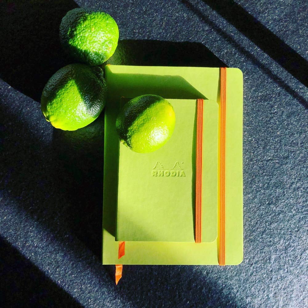 Rhodia - Soft Cover Rhodiarama Notebooks, 6 x 8 1/4 (A5), Anise Green, Lined