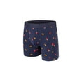 thumbnail image 2 of Aeropostale Mens Boxer Briefs Poly Spandex Performance Brushed Microfiber Ultra Soft Fly-less Support Boxer Briefs Underwear(Navy/Black/Grey/Red, Small), 2 of 5