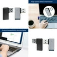 thumbnail image 2 of Yammee 90 Degree Bend USB 3.0 Male to Female Adapter for Mouse Keyboard and More Black, 2 of 8