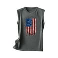 thumbnail image 4 of DailyTrove Women's Vintage American Flag Tank Top - Polyester Patriotic & Retro Wear, Stylish for Memorial Day, 4 of 5