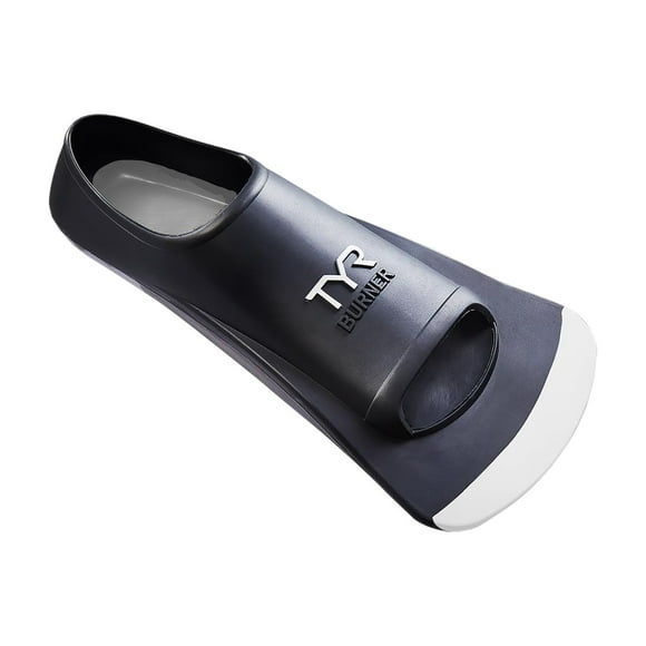 TYR Unisex Adult Burner Fins 2.0 Footwear, Black/White, Large US