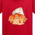 thumbnail image 4 of Inktastic Cute Hermit Crab on Beach Youth T-Shirt, 4 of 5