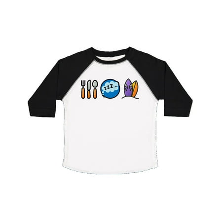 

Inktastic Surfing Eat Sleep Surf Gift Toddler Boy or Toddler Girl T-Shirt