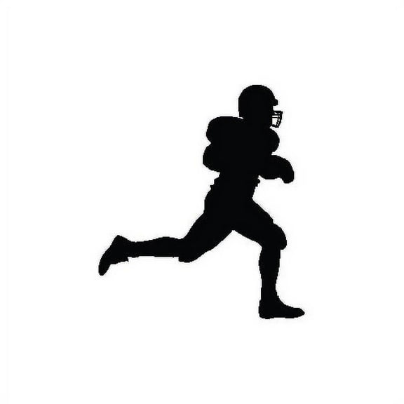 Wallhogs Football Ball Carrier III Silhouette Cutout Wall Decal