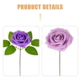 thumbnail image 3 of 25 rosas artificiales falsas para decoración de bodas, manualidades y suministros., 3 of 6