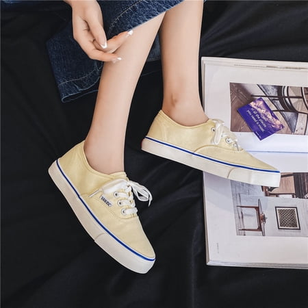 

NAYUKA Canvas Shoes Women Classics Brand Skatebarding Shoes Woman Fashion Sneakers Casual Loafers Ladies Low-cut Female Shoes Sneakers