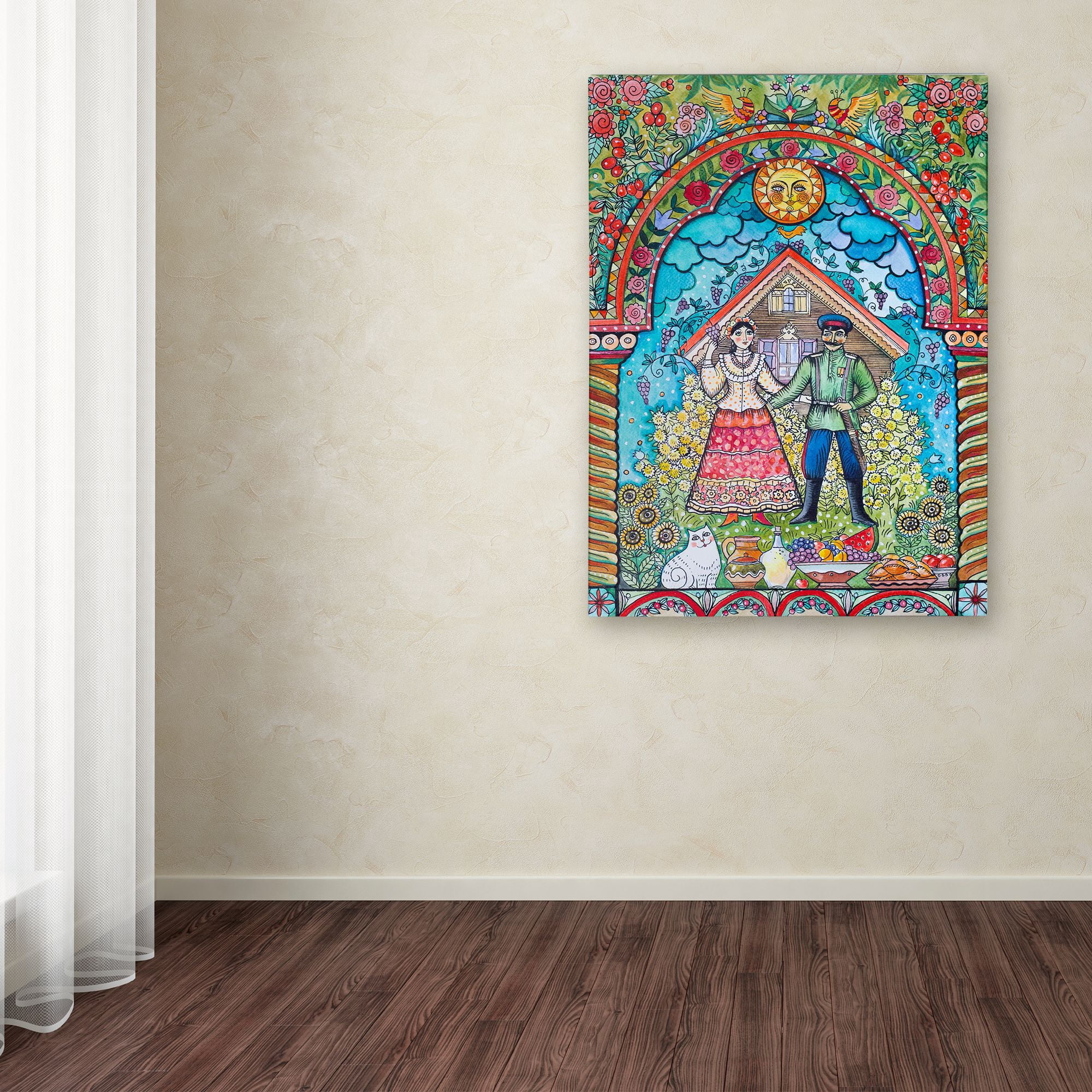 Trademark Fine Art 'Russian Folk' Canvas Art by Oxana Ziaka