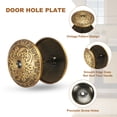 thumbnail image 3 of Uxcell Door Hole Cover Plate Zinc Alloy Vintage Round Deadbolt Knob Hole Repair Cover for Hole Filling Decoration Copper, 3 of 7