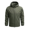 thumbnail image 1 of LOVZFMLL Vestes pour Hommes Veste Fine Décontractée Coupe-Vent à Capuche, 1 of 5