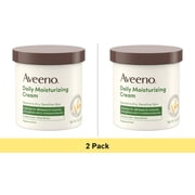 Aveeno Daily Moisturizing Body Cream Lotion for Normal, Dry, Sensitive Skin, 15 oz - 2 Pack