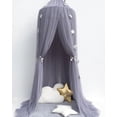 thumbnail image 1 of Cúpula de cama de princesa, dosel redondo de encaje, mosquitera, tienda de campaña, decoración de casa colgante, cortinas de red de encaje, casa de juegos de interior, 1 of 5
