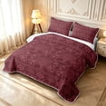thumbnail image 3 of Homewish Vintage Tree Of Life Quilt King,Rustic Western Aztec King Coverlet Set,Red,Black Reversible,3 Pieces, 3 of 7
